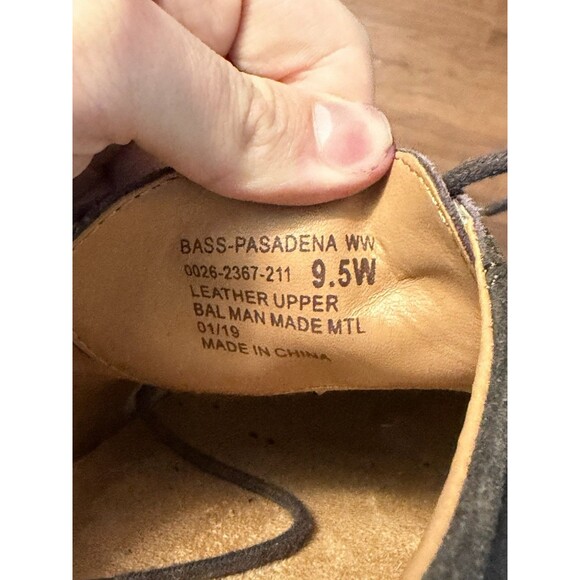 GH Bass Pasadena Suede Derby Shoes Brown Casual Oxford Men’s 9.5 Wide